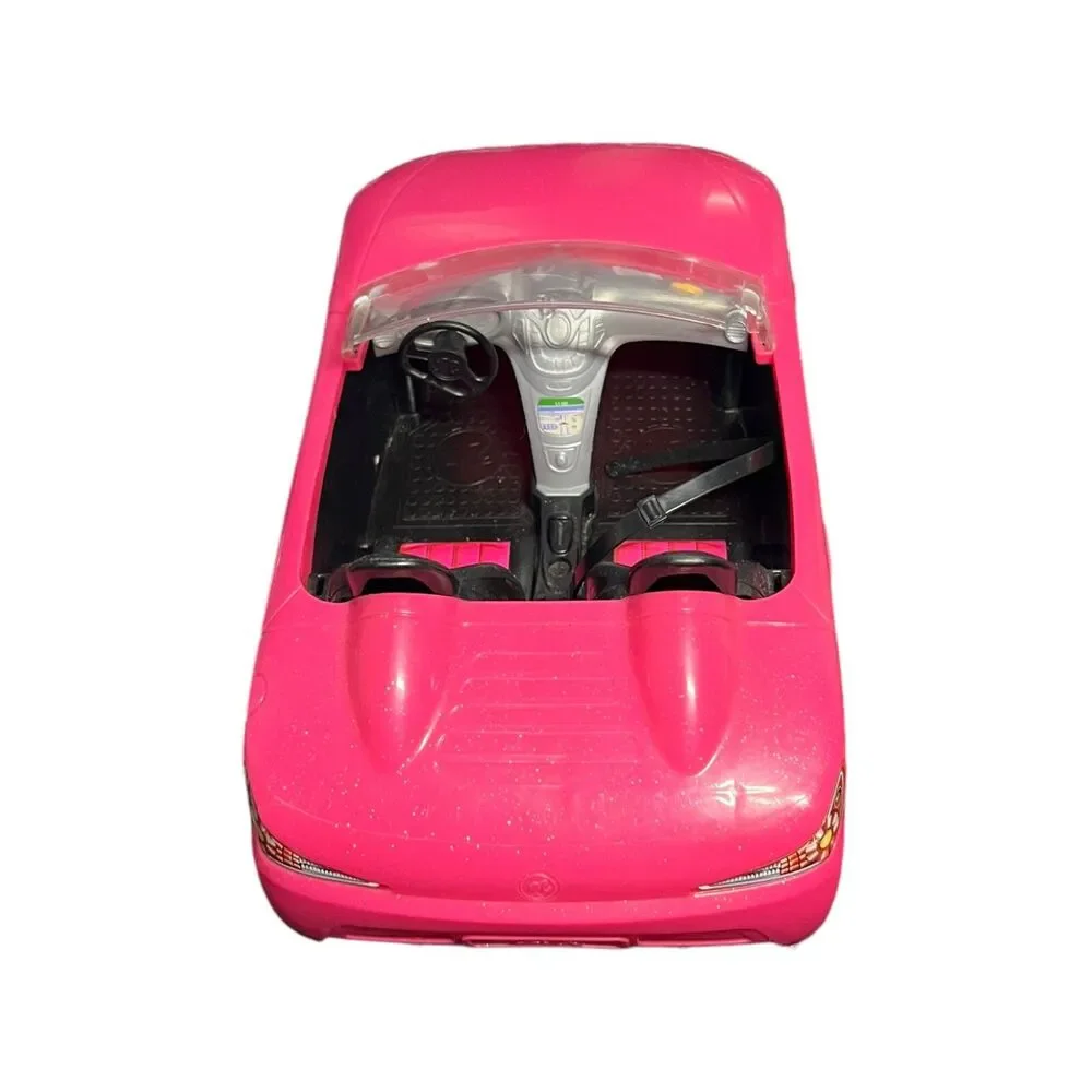Mattel Barbie Convertible Pink Cars Glam Cruiser 2016/2013 Size 13” (2 Cars)